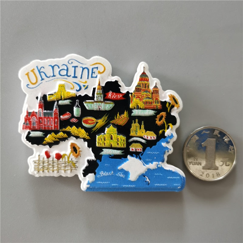 Ukrainian Folk 3D Fridge Magnet