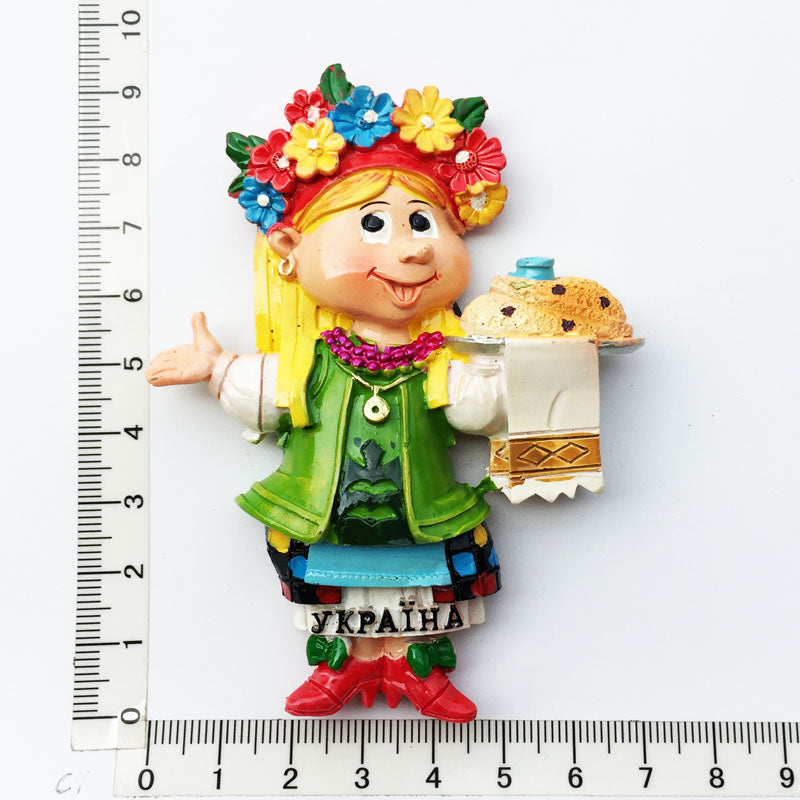 Ukrainian Folk 3D Fridge Magnet