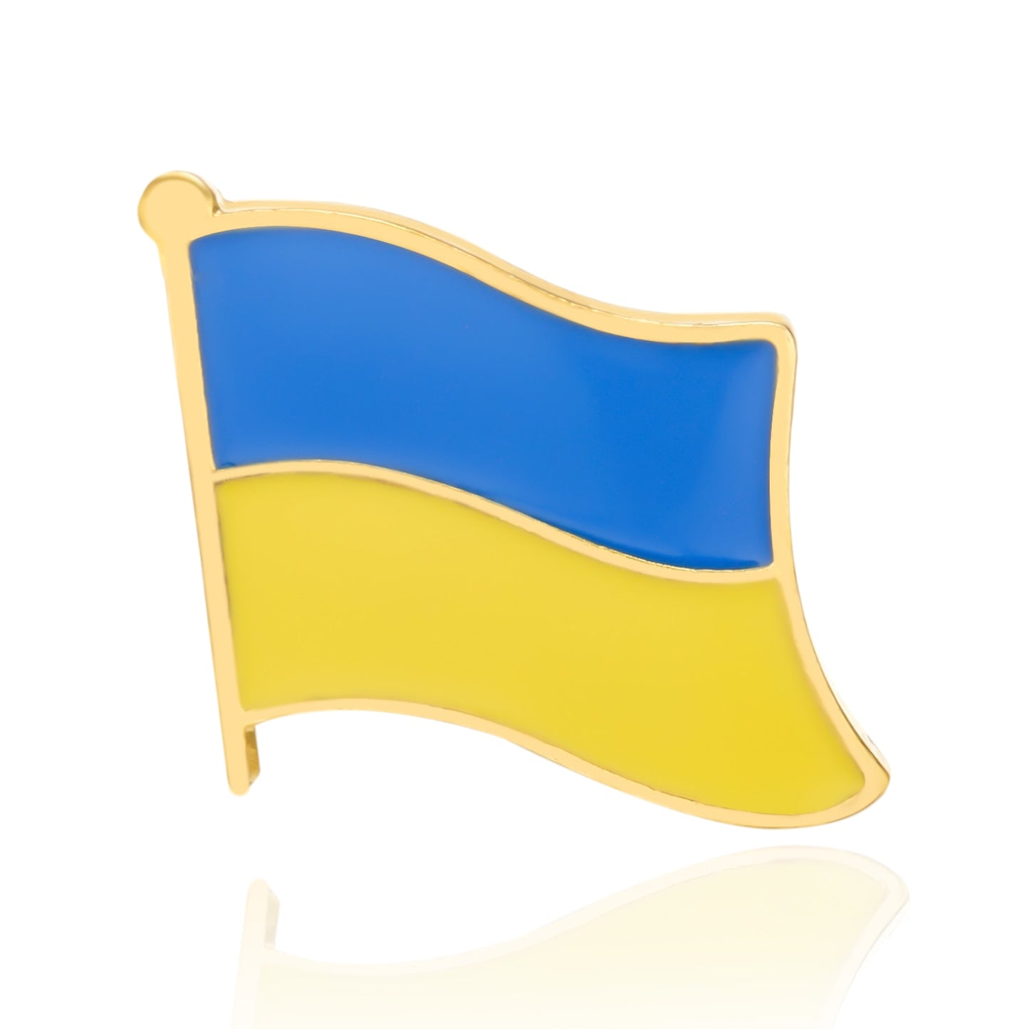 Unisex Ukrainian Flag Badge