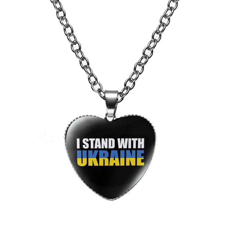 Ukrainian Pendant Heart Necklace