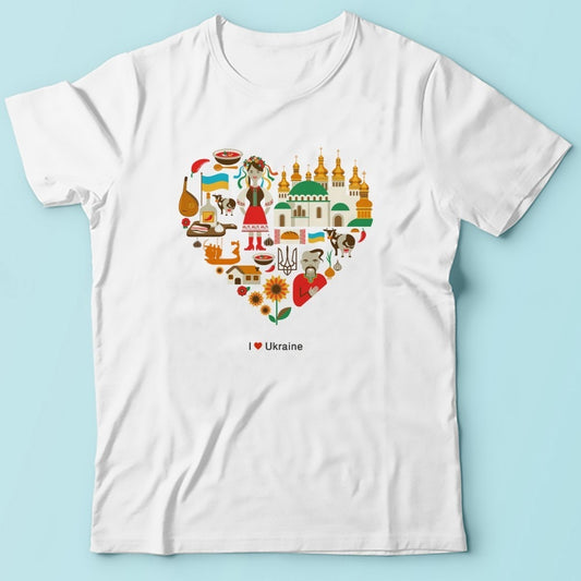 Unisex Ukrainian Heart T-shirt