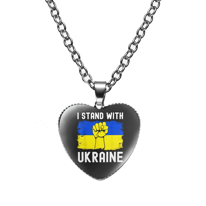 Ukrainian Pendant Heart Necklace