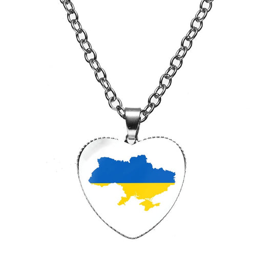 Ukrainian Pendant Heart Necklace