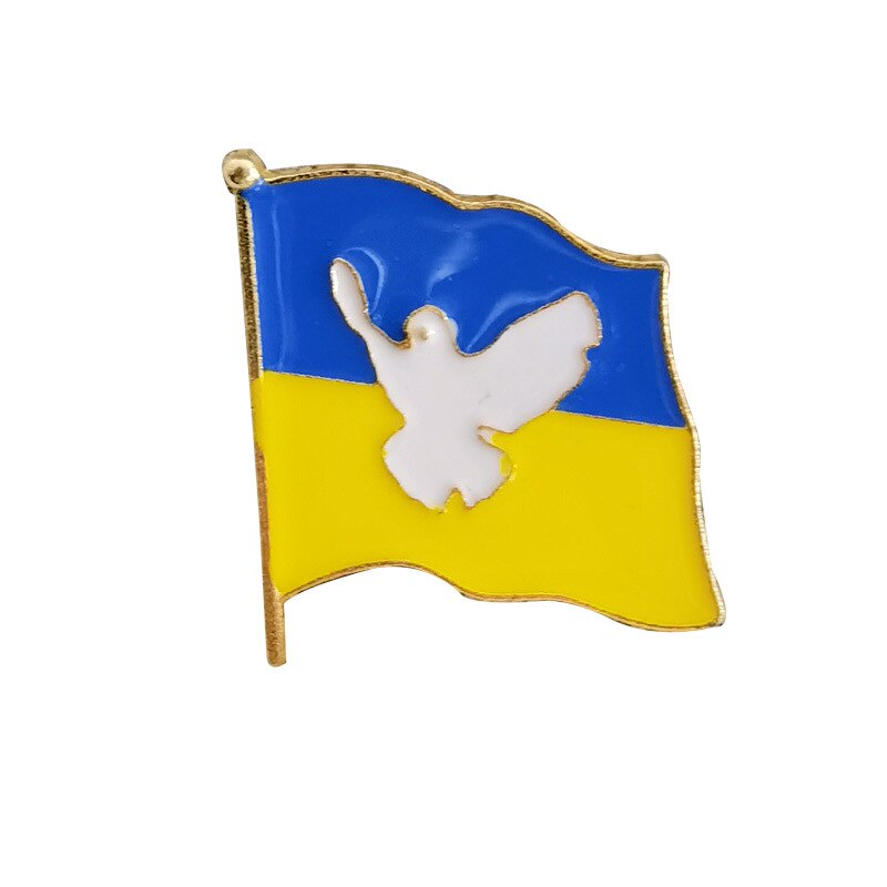 Unisex Ukrainian Flag Badge