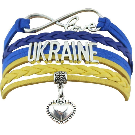 Unisex Ukrainian Style ''Lucky'' Leather Bracelet