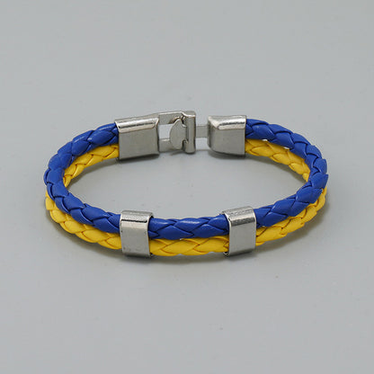 Unisex Ukrainian Multilayer Leather Bracelet