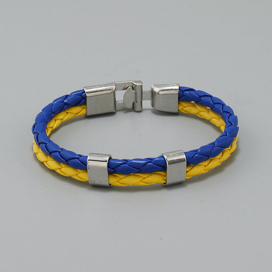 Unisex Ukrainian Multilayer Leather Bracelet