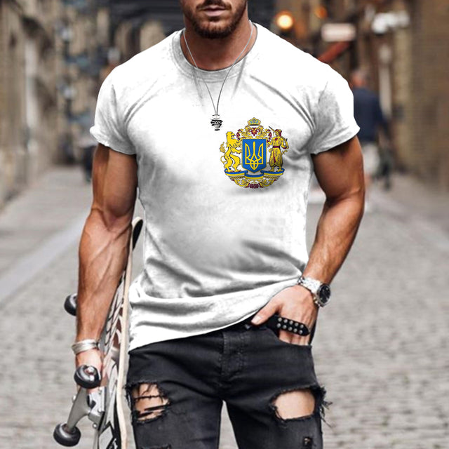 2022 Men's T-Shirt Ukraine Flag