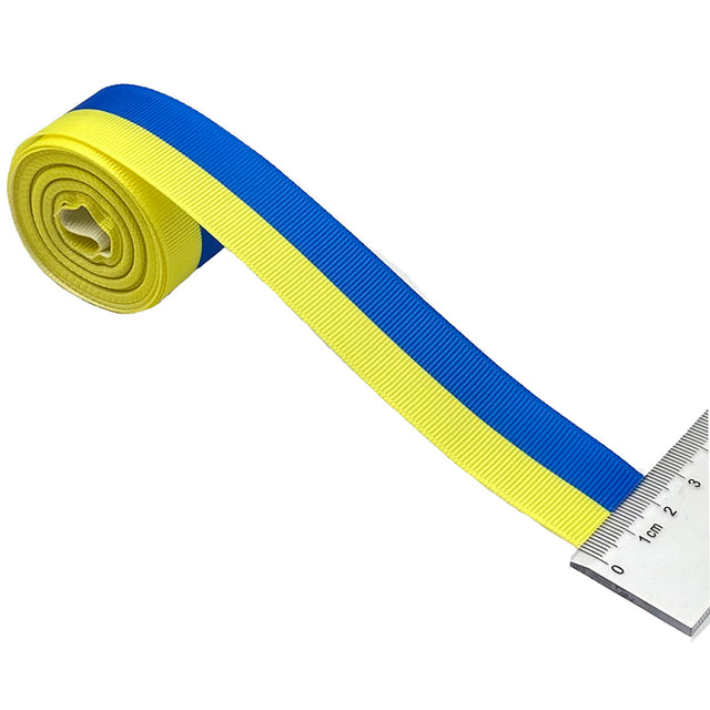 Ukraine Flag Grosgrain Ribbon