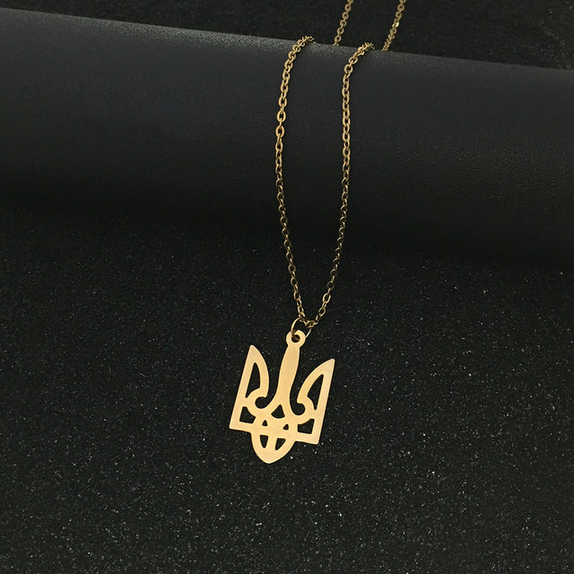 Ukrainian Symbol Trident Necklace