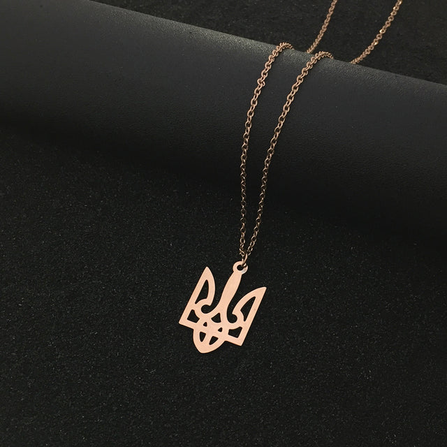 Ukrainian Symbol Trident Necklace