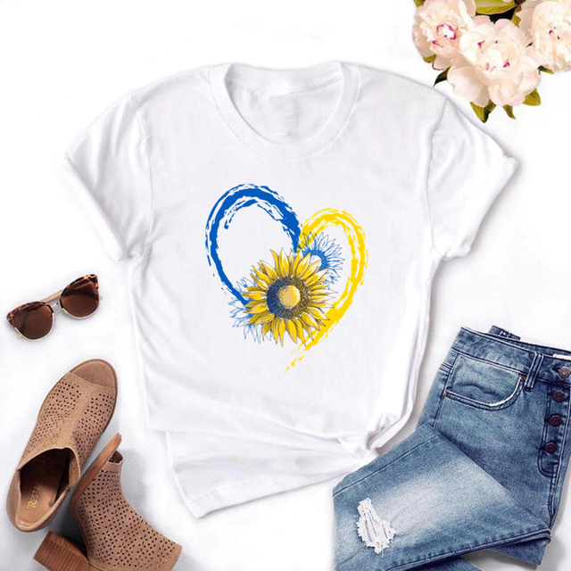 Sunflower Heart T-Shirt For Women